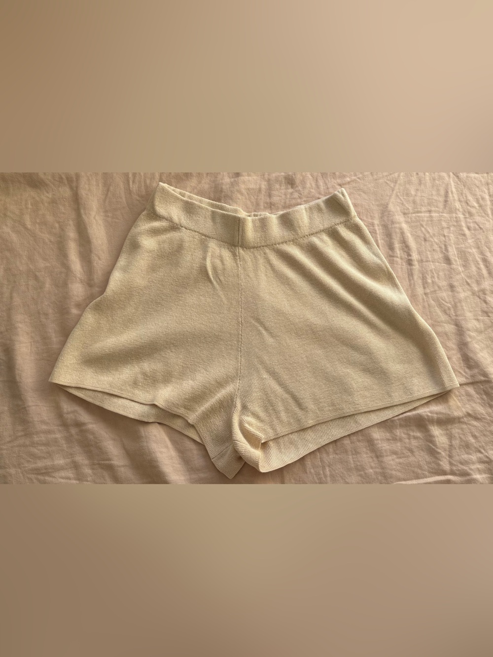 St Agni hemp/ cotton beige shorts size S